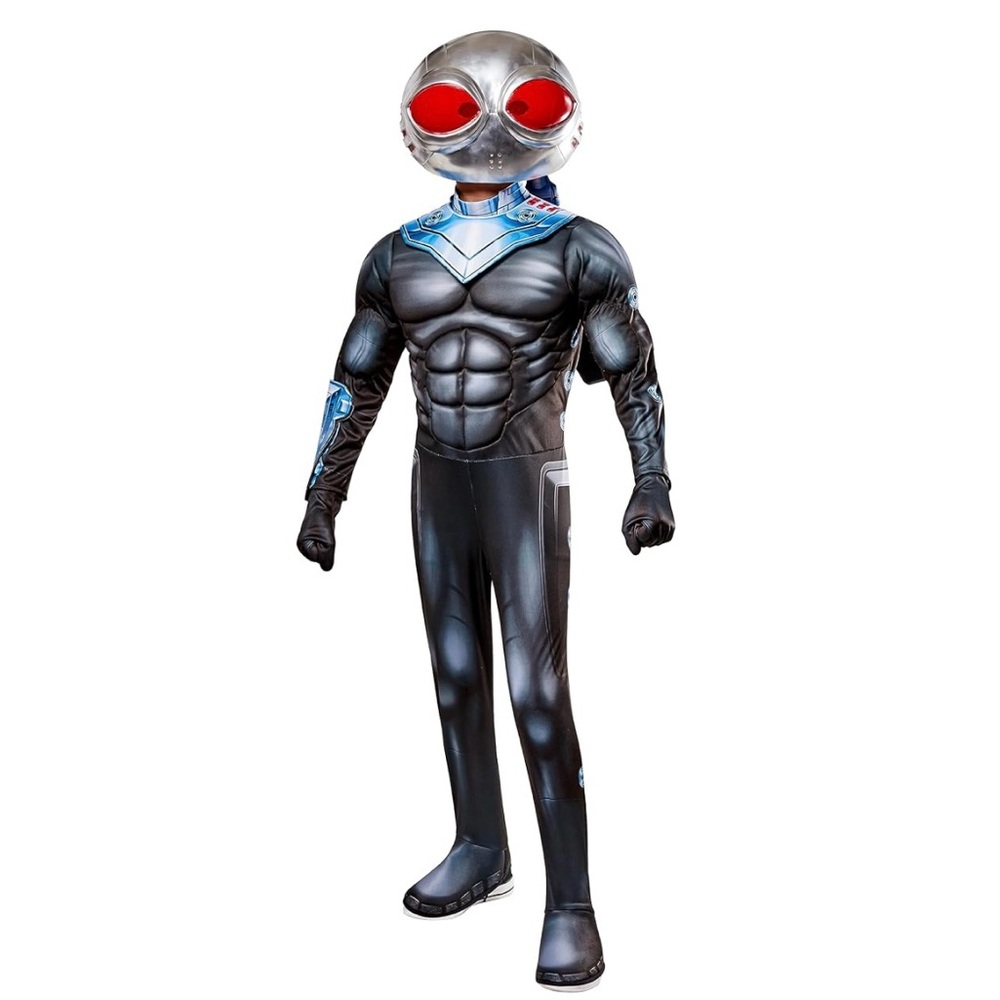 Rubies Boy's Dc Aquaman and the Lost Kingdom Deluxe Black Manta Costume, Medium